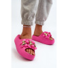Ružové šľapky na platforme pre dámy, BG181 FUCHSIA__32656-38/39 38/39