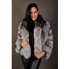 Max Original Leather Dámsky kožuch líška 176 short argentata silver (52 3XL) - Silver - 52