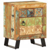 zahrada-XL Nočný stolík 40x30x50 cm masívne recyklované drevo 320377