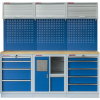 Sestava 6-ti ks PROFI BLUE dílenského nábytku 2040 x 465 x 2000 mm - MTGS1301RRRDD