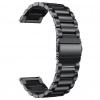 Lige Remienok k hodinkám / šírka 22mm / nerezová oceľ / čierny 660995
