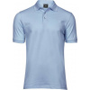 TEE JAYS STRECH DELUX TJ1405 / Pánska strečová polokošeľa - light blue XXXL