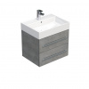 Swiss aqua technologies Koupelnová skříňka s umyvadlem SAT Cube Way 60x53x46 cm beton mat CUBE46602BESAT