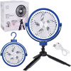 JOKO Tichý Bezdrôtový Stolový ventilátor 20cm, 360° chladenie, 3 režimy chladenia, modrý