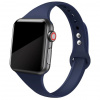 eses Slim silikónový remienok pre Apple Watch 42 mm/44 mm/45 mm/46 mm/49 mm Farba: mesačná modrá