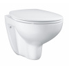 Grohe Bau Ceramic wc misa s pomaly sa sklápajúcim sedadlom závesné bez oplachovacieho kruhu biela 39351000