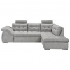 MID.YOU ROHOVÁ SEDACIA SÚPRAVA, textil, kompozitné drevo, sivá - Sedačky - 002220042802