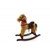 Hnědý houpací kůň s šátkem a zvukem
