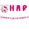 Procos Papierový banner Happy Birthday Hello Kitty