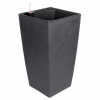 Delto Stone samozavlažovací kvetináč 25 x 46 cm antracitová balenie 1 ks - 1 ks