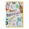 Prianie bez textu s motívom Happy Birthday To You farebné hudobné nástroje