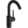 HANSGROHE Zesis S páková umývadlová batéria Coolstart s otočným výtokom, s plastovou odtokovou súpravou s tiahlom, výška výtoku 210 mm, matná čierna, 74740670