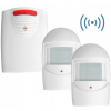 MINI ALARM BEZDRÔTOVÁ SADA SENZOROV POHYBU PIR 120 m IP44 90 dB