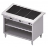 Centrální stůl se sklokeramickou varnou deskou 0,45 kW, 1132x750x880 mm | STALGAST, ST233111 inox