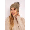 Legínovo Čiapka s flísom Daria K217 hnedá Farba: Svetlo hnedá, Veľkosť: UNI