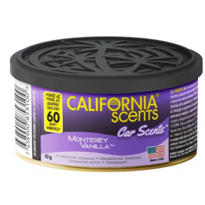 California Car Scents osviežovač vzduchu Monterey Vanilla 42g 60 dní
