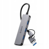 Hub USB-A/USB-C Orico YSA5-U3 dokovacia stanica 3x USB-A 2.0 + 1x USB-A 3.0 -