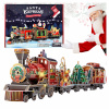 ROZTOMILÉ VIANOČNÉ PUZZLE SVIETIACI VLAK LED VLÁČIK 3D MIKULÁŠ AKO DARČEK