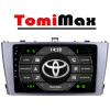 TomiMax Toyota Avensis Android 14 autorádio s WIFI, GPS, USB, BT HW výbava: 4 Core 2GB+32GB LOW
