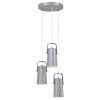 Tempo Kondela Visiaca lampa, sivá/kov, DEVAN