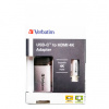 Verbatim USB (3.1) hub 1-port 49143 šedá délka kabelu 10cm 1x HDMI