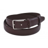 Pánsky kožený opasok s hladkým povrchom – šírka 3 cm, 728-30-02 tmavohnedý