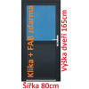 Soft Vchodové plastové dvere 1/2 sklo 80x165 cm - Akce!