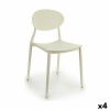 Craftenwood Jedálenská stolička Biela Plastické 41 x 81 x 49 cm (4 ks)