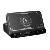 Blitzwolf BW-S27 160W sieťová nabíjačka, 2xUSB-A, 4xUSB-C, 15W bezdrôtová nabíjačka (čierna)