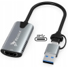 VIDEO GRABBER HDMI 2v1 ZÁZNAMNÍK OBRAZU 4K OBS USB-C CAPTURE CARD USB