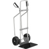 Hliníková rudla na vrecia s lyžinou ,lopata š x h 450 x 350 mm, čierna EUROKRAFTpro