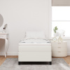 vidaXL Rám postele Krémová 90x190 cm Zamatová tkanina - Krémová - 264617-281254