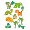 CUKROVÁ TLAČ jedlý obrázok na tortu Cukrová hmota DINOSAURY JURASSIC PARK SADA