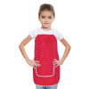 Bellatex zástera detská 7850/014 červený puntík 47x60 cm