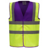 Yoko Reflexná vesta HVW100 Purple Yoke