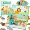 Magnetická knížka skládačka puzzle na magnety zvířata safari 47 ks.