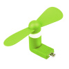 TFY TFY, MF360-1-GR Mini ventilátor USB Fan, s Apple Lightning konektorom, zelený