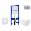 Geberit Duofix Set predstenovej inštalácie, klozetu Oudee Vortex a dosky softclose, tlačidlo Delta01, matný chróm SANI11CA1151