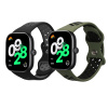 kwmobile řemínek k hodinkám Redmi Watch 4 - černá / šedá / tmavě zelená / černá (Řemínek k hodinkám kwmobile pro Xiaomi Redmi Watch 4 - černá / šedá / tmavě zelená / černá)