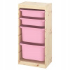 IKEA TROFAST Knižnica svetlá borovica ružová 44x30x91 cm (IKEA TROFAST Knižnica svetlá borovica ružová 44x30x91 cm)