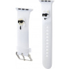 Karl Lagerfeld Karl a Choupette Head NFT remienok pre Apple Watch 42/44/45/49, biely 57983116722
