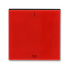 ABB, s.r.o. Levit - 3559H-A00933 65 - Kryt spínača s potlačou 3, 3S - červená/dymová čierna