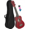 Cascha HH 3961 Sopránové ukulele Červená