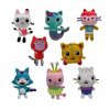 8X maskot domčeka pre bábiky Gabi Gabby's Cat House 25 cm (8X maskot domčeka pre bábiky Gabi Gabby's Cat House 25 cm)