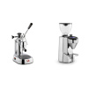 La Pavoni Europiccola Lusso + Rocket Espresso SUPER FAUSTO, chrome