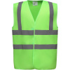 Yoko | HVW100 Hi-Vis bezpečnostná vesta_79.W100 Farba: lime, Veľkosť: 3XL