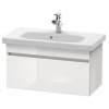 Duravit DuraStyle - Umývadlová skrinka Compact, 40x73x37 cm, 1 zásuvka, lesklá biela DS639902222