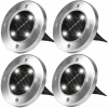 Solárne svietidlá - Solárne lampy Disk Light Ground Garden 4 ks (Solárne svietidlá - Solárne lampy Disk Light Ground Garden 4 ks)