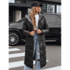 Dámska dlhá čierna bunda TY5482, ty5482-XXL XXL