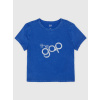 GAP Crop tričko s logom Tmavo modrá M Tmavo modrá Tmavo modrá